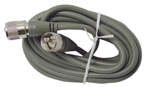 360528 - 9' RG8X 95% Shielded Grey Coax Cable