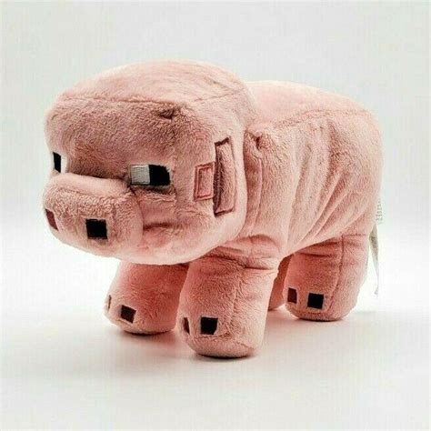 JINX Minecraft 10" Pink Plush Pig Rueben Spin Master Mojang | #3894082971