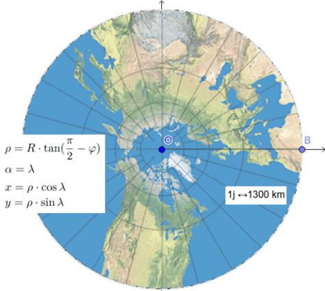 Gnomonic projection – GeoGebra