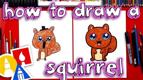 How To Draw A Cartoon Squirrel | Art for kids hub, Art for kids, Drawing for kids