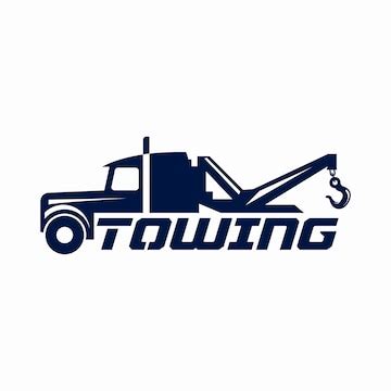 Premium Vector | Towing car illustration logo design template