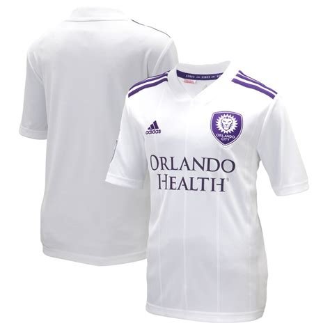 adidas Orlando City SC Youth White 2018 Origin Kit Replica Jersey