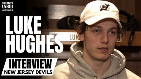 Luke Hughes Reacts to Being Activated for New Jersey Devils vs ...