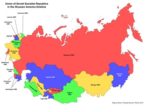 Image - Map of the Soviet Union (Russian America).png | Alternative ...