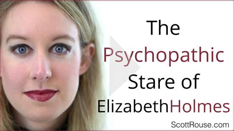 Elizabeth Holmes - Body Language & Her Psychopathic Stare - YouTube