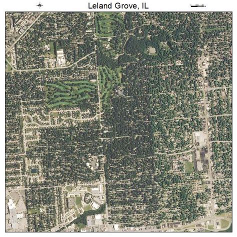 Aerial Photography Map of Leland Grove, IL Illinois