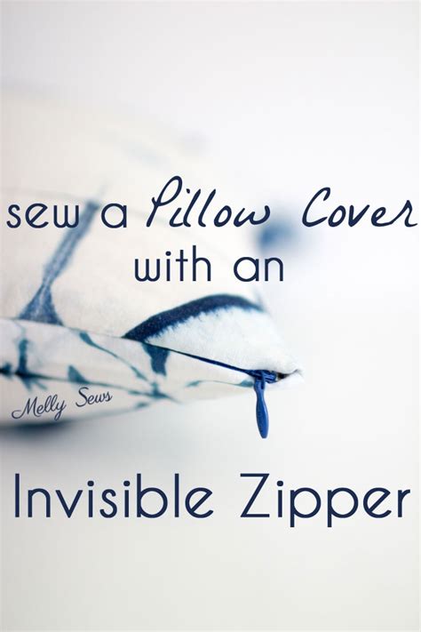 Invisible Zipper Pillow Covers - Melly Sews