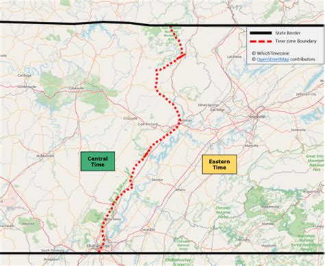 Tennessee (TN) time zone - WhichTimezone