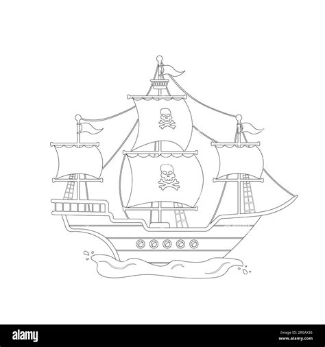 Pirate Ship Coloring Pages Free Printable Pirate Ship Coloring Pages