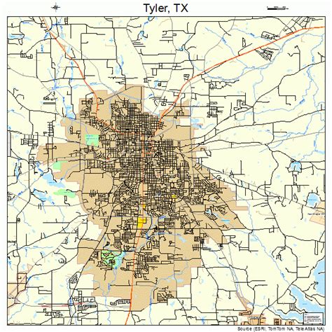 Tyler Texas Street Map 4874144