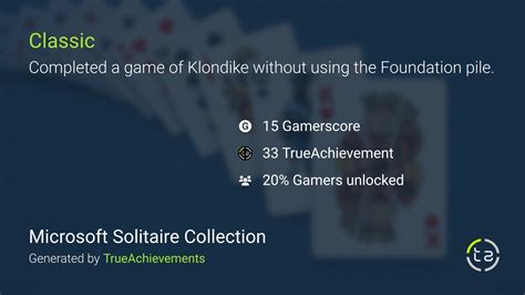 Classic achievement in Microsoft Solitaire Collection (WP)