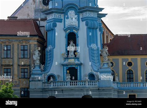 Abbey church of Durnstein, Austria Stock Photo - Alamy