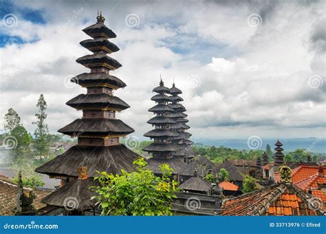 Traditional Balinese Architecture. the Pura Besakih Temple Stock Photo - Image of indonesian ...