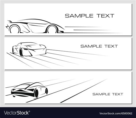 Car banners set Royalty Free Vector Image - VectorStock