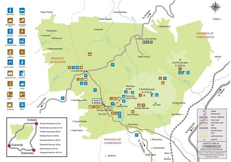 Tourist Map of Chimborazo National Park - PlanetAndes