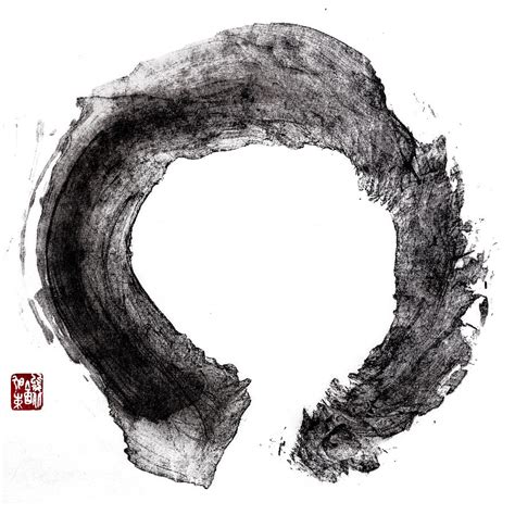 Enso Zen circle Painting by Peter v Quenter - Fine Art America