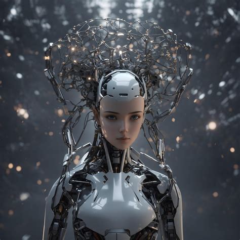 Premium AI Image | artificial intelligence female robot AI ethics