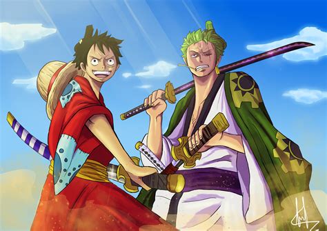 ArtStation - Luffy and Zoro