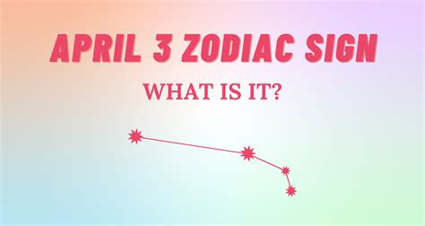 April 3 Zodiac Sign Explained | So Syncd