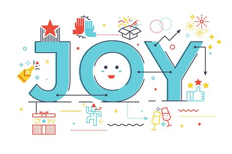 Joy word lettering illustration 540141 Vector Art at Vecteezy