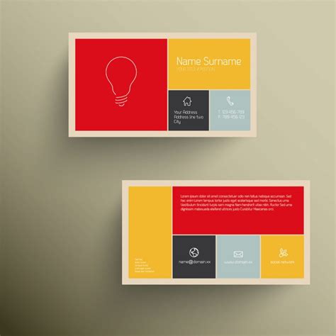 The essential elements of professional business cards