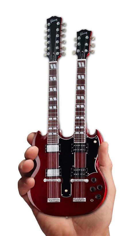 Gibson Guitars Axe Heaven Gibson Sg Eds-1275 Doubleneck Cherry Mini Guitar Collectible | Loudtrax