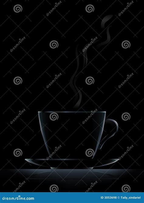 Black coffee cup stock vector. Illustration of lighting - 3053698