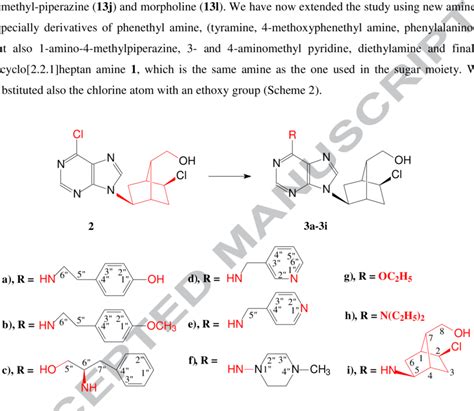 Scheme 2. Synthesis of carbocyclic nucleoside analogues 3a-3i. | Download Scientific Diagram