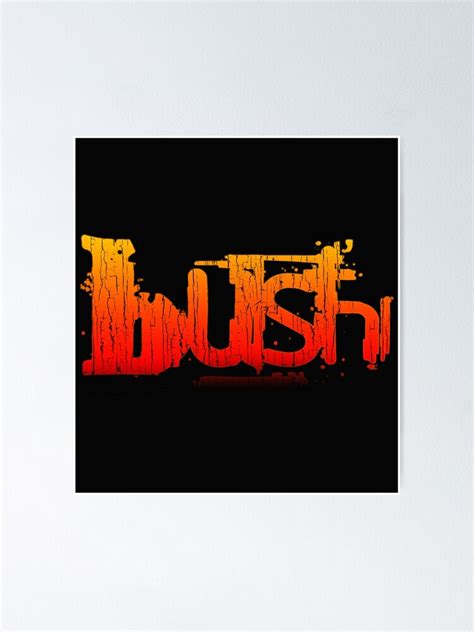 Póster «Logotipo de la banda Bush» de anaghoni | Redbubble