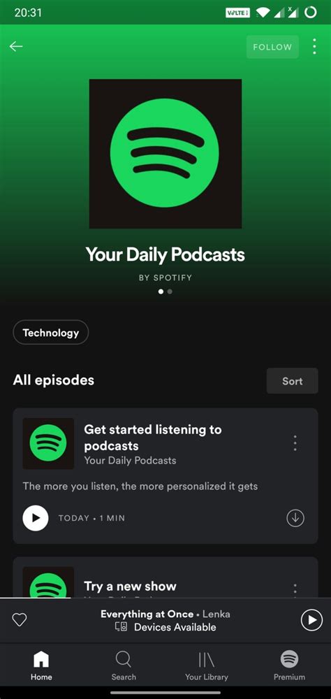 Spotify can now curate suggested podcasts in a new personalized playlist based on your listening ...