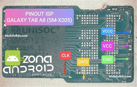 Samsung Galaxy A13 A135F ISP EMMC PinOUT | Test Point