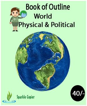 Book Of Outline World Map Physical And Political Blank Map (Original Book) - Online Books Store ...