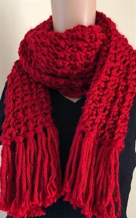 Red Scarf | Etsy in 2021 | Red scarves, Etsy scarves, Scarf