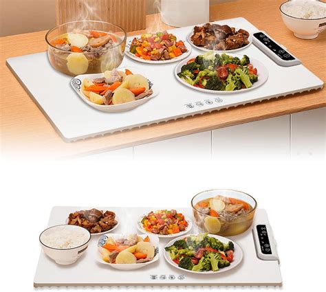 Electric Warming Tray, Adjustable Temp, Foldable Food Warmer, Fast Heating for Buffets Party ...