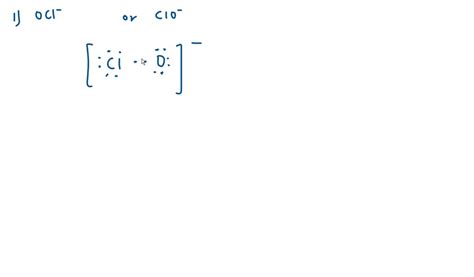 SOLVED: Draw a valid Lewis structure for each ion: (a) OCl-; (b) CH3O-.