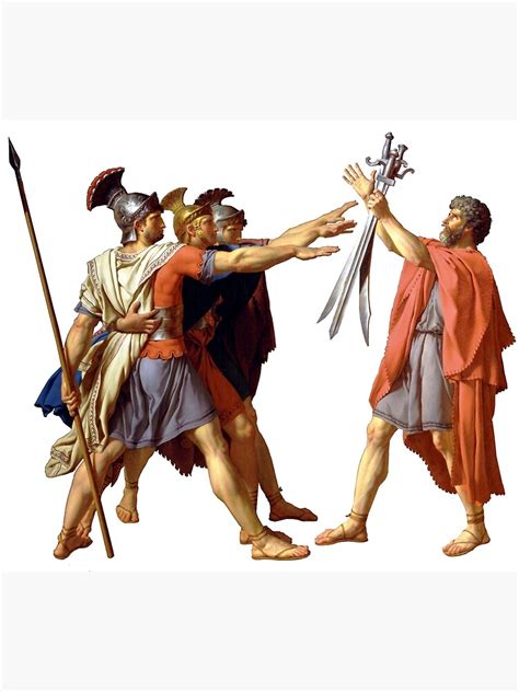 "Oath of the Horatii" Canvas Print by Tyrannus | Redbubble