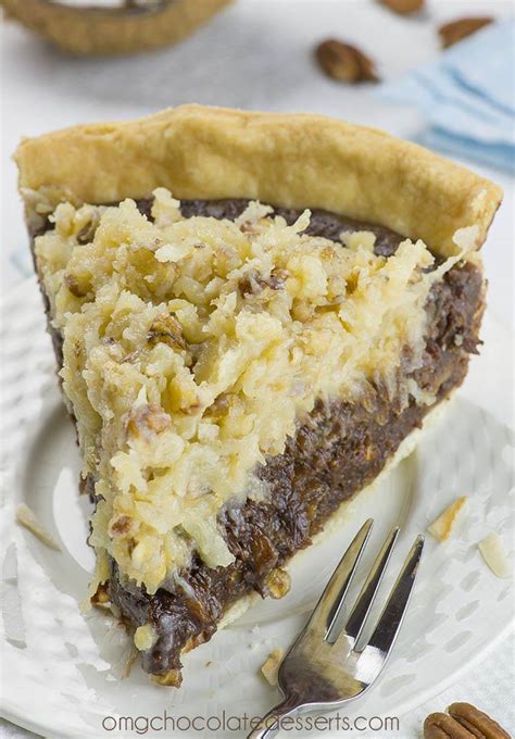 German Chocolate Pie | OMG Chocolate Desserts