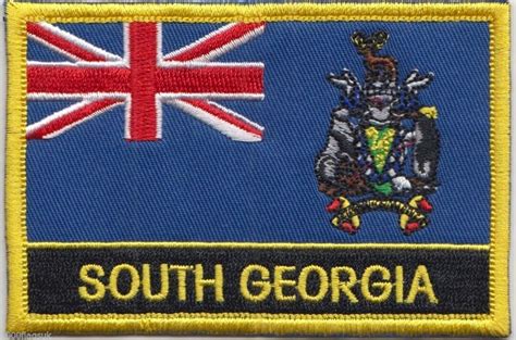 South Georgia Flag Rectangular Embroidered Patch - Etsy