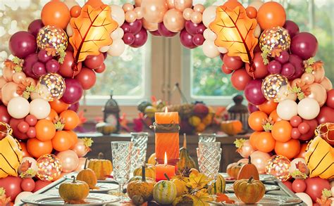 Amazon.com: DBKL 138pcs Fall Balloon Garland Arch Kit with Orange Dusty Pink Wine Red Rose Gold ...