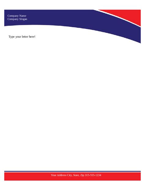 Company Letterhead Template Word - Detrester.com