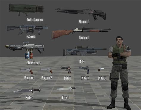 Inventory Weapons Pack RE: Remake by Adngel on DeviantArt