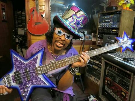 Bootsy Collins and his legendary "Space Bass" guitar. Rappers ...