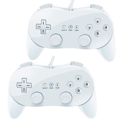 VOYEE Wii Classic Controller,2 Pack Wired Pro Controller for Nintendo ...