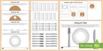 Workstation Pack - Table Setting Etiquette (teacher made)