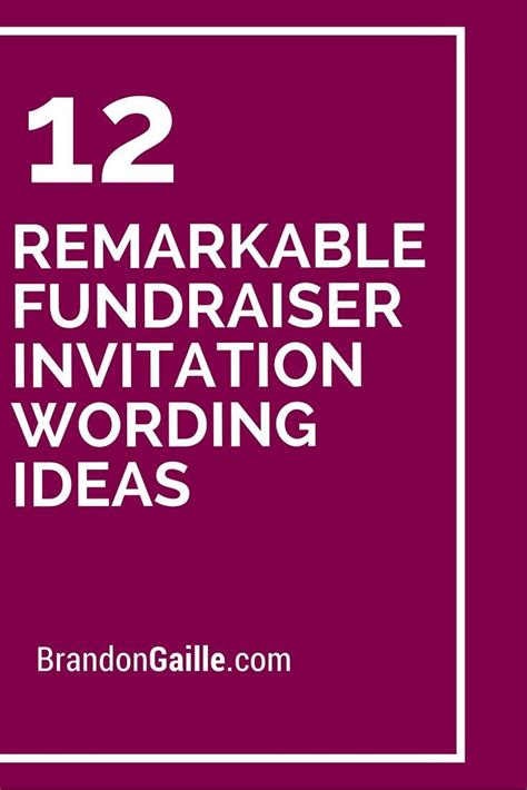 12 Remarkable Fundraiser Invitation Wording Ideas | Fundraiser dinner, Fun fundraisers, Cancer ...