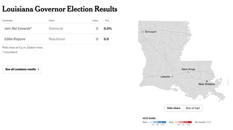 Preview: Tonight’s Louisiana Election Results - The New York Times