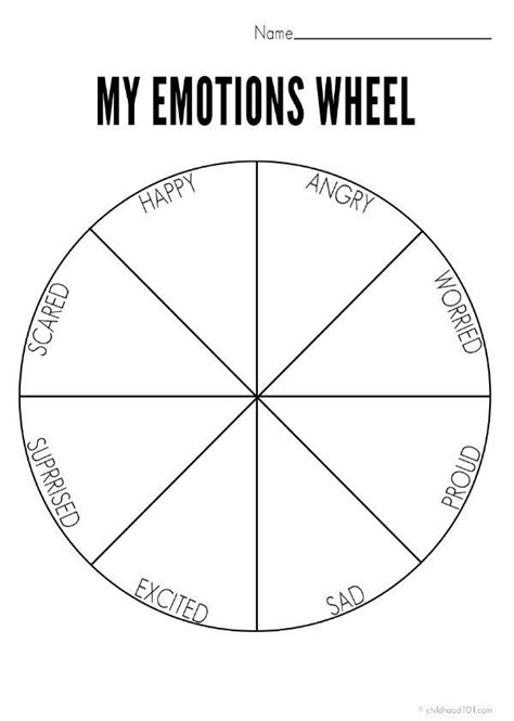 my emotions wheel printable - emotion wheel printable for kids emotion chart social - Donna Johns