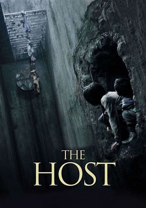 the host movie poster with two people climbing out of a tunnel