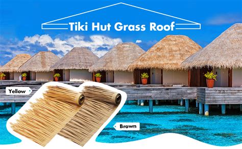 Amazon.com : Mexican Tiki Hut Grass Skirting Roof Tiki Bar Grass Duck Blind Grass for Thatch ...