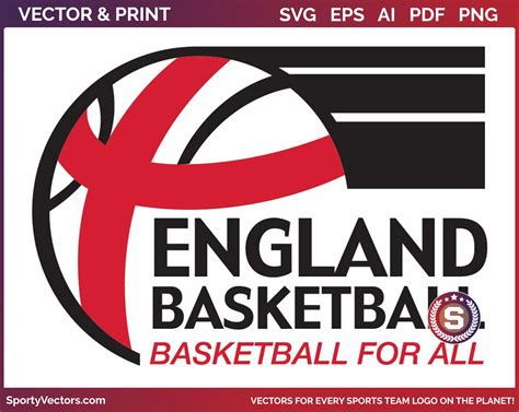 England - Basketball Sports SVG Logo - Sporty Vectors • The latest SVGs ...